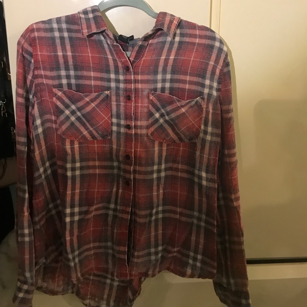 Flannel with ying yang sign