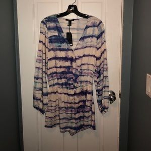 Brand new forever 21 watercolor romper