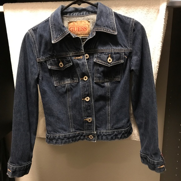 Guess Jackets & Blazers - Cropped Guess Jean Jacket