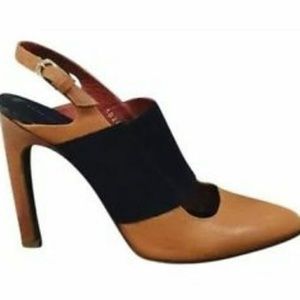 *SALE* Dries VN Camel Leather Slingback sz 7.5