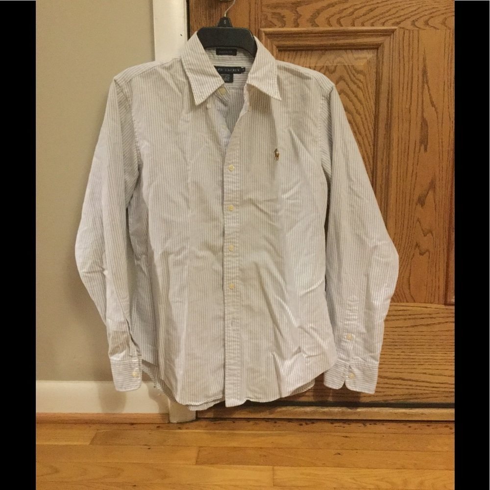 Ralph Lauren Blue Striped button up