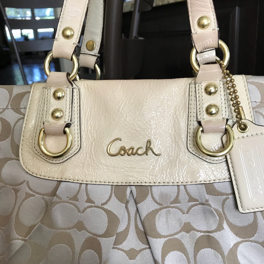 Coach Ashley Signature Satin Shoulder Bag