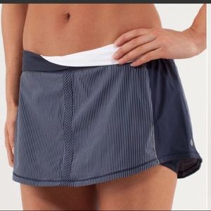 Lululemon Run Pace Skirt Wagon Stripe Size 2