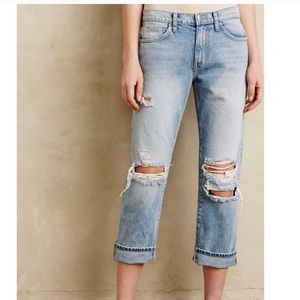CURRENT ELLIOT | Distressed Boyfriend Jeans