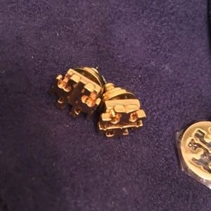 Tory Burch small logo stud earrings
