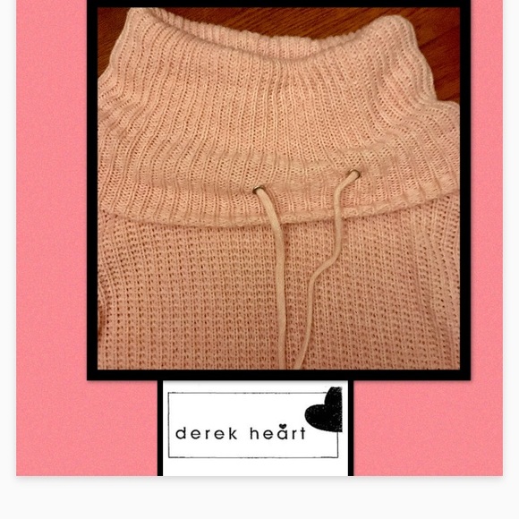 DEREK HEART •Pink & White Cable Knit - Picture 3 of 5