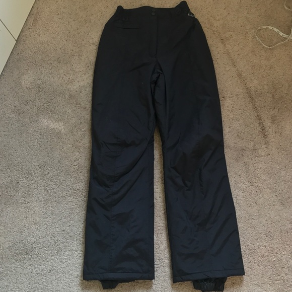 black dot snow pants