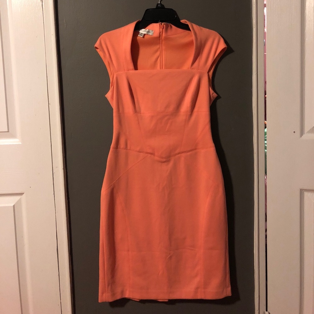 MAGGY LONDON SIZE 8 peach dress
