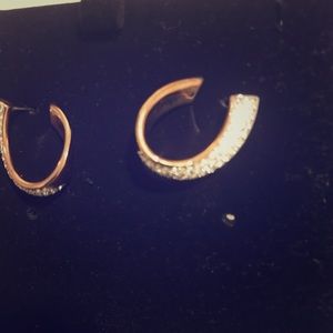 Rose gold earrings