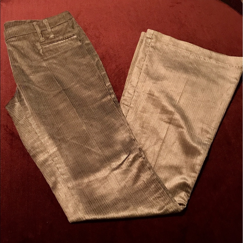 Versus Versace Olive Textured Flare Pants