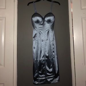 Fashion Nova, skin tight light blue dress