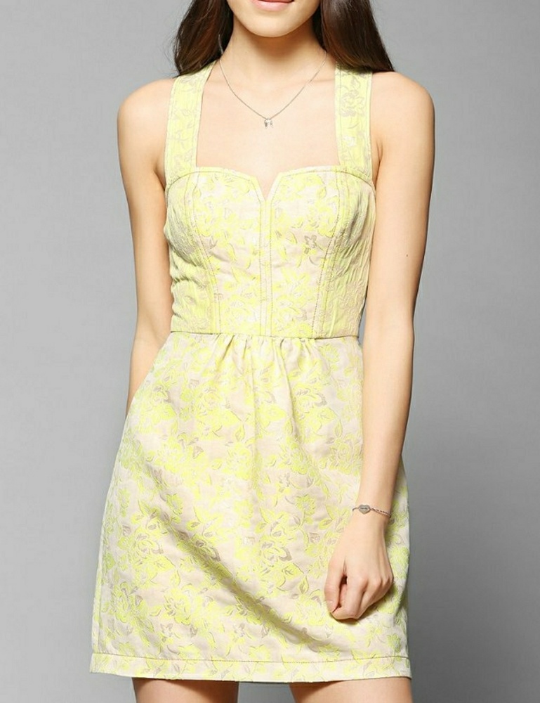 Kimchi Blue Poolside Jaquard Shift Dress Size 8