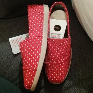 NWT red polkadot Bobs size 7.5