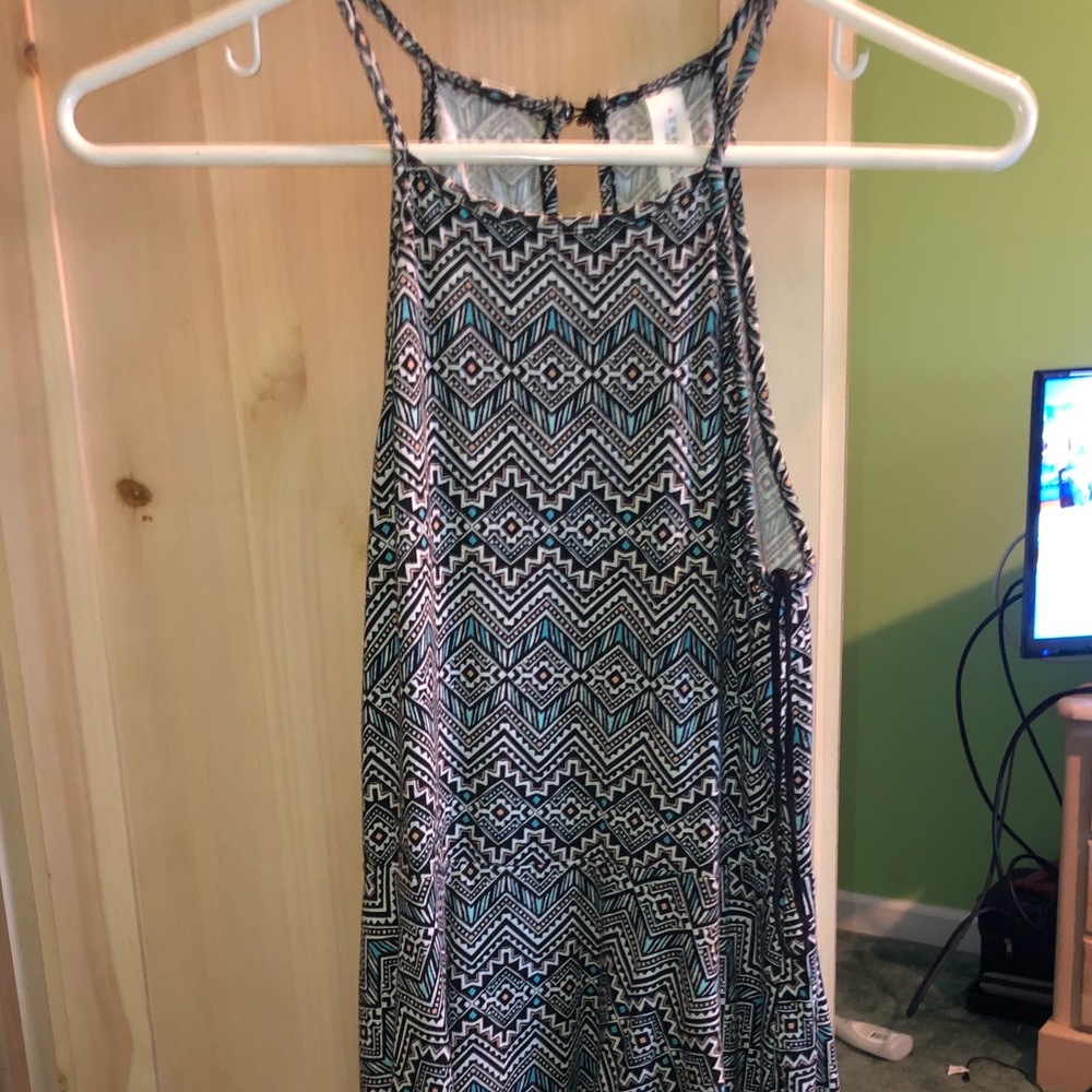 patterned skater dress