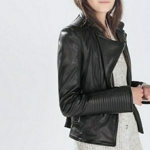 Zara Leather Biker Jacket
