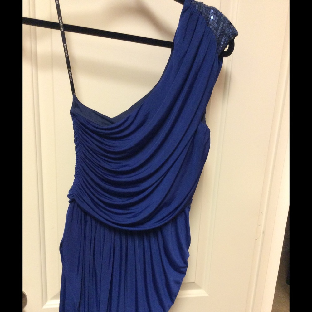 Bebe blue party dress