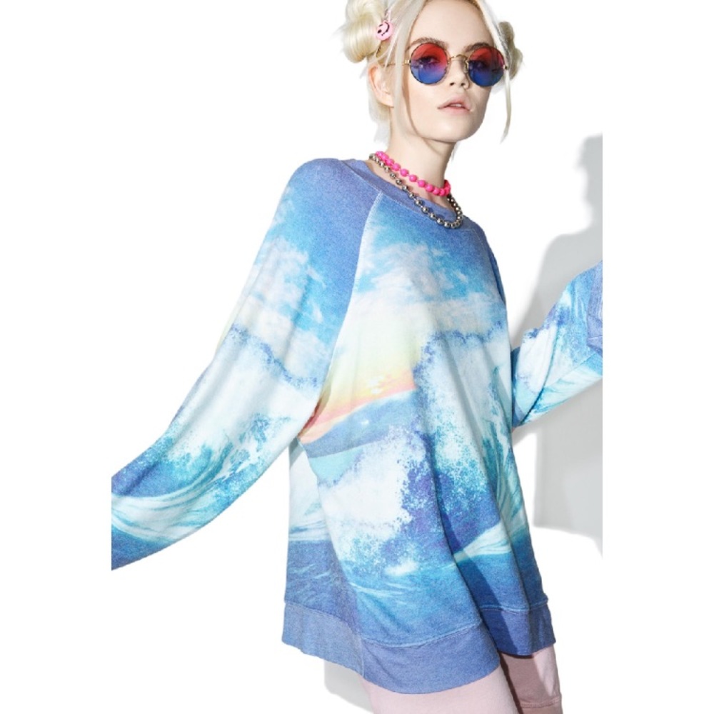 SO SOFT☁️Wildfox Hawaiian Waters Sweater - Picture 3 of 4