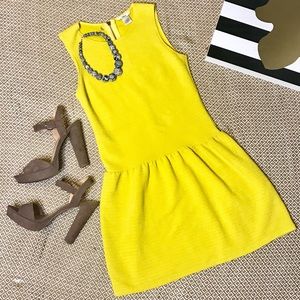 🔪PRICE CUT - Bar III Yellow Drop Waist Dress