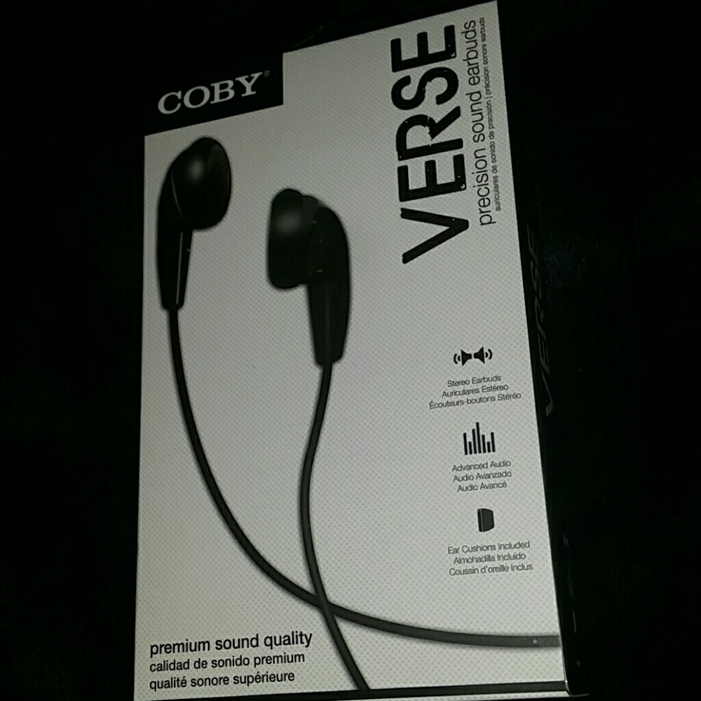 Coby Verse Precision Sound Earbuds (black)