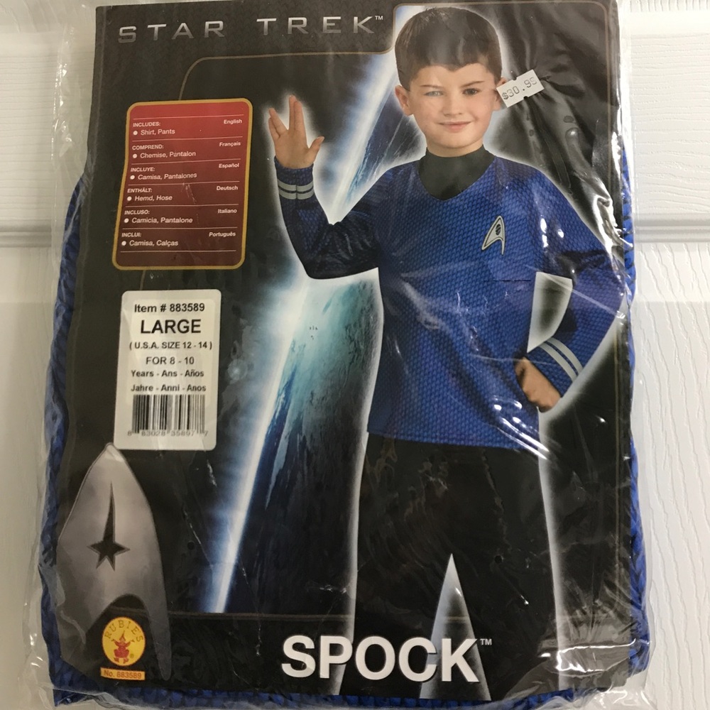 Star trek Spock child costume in Large