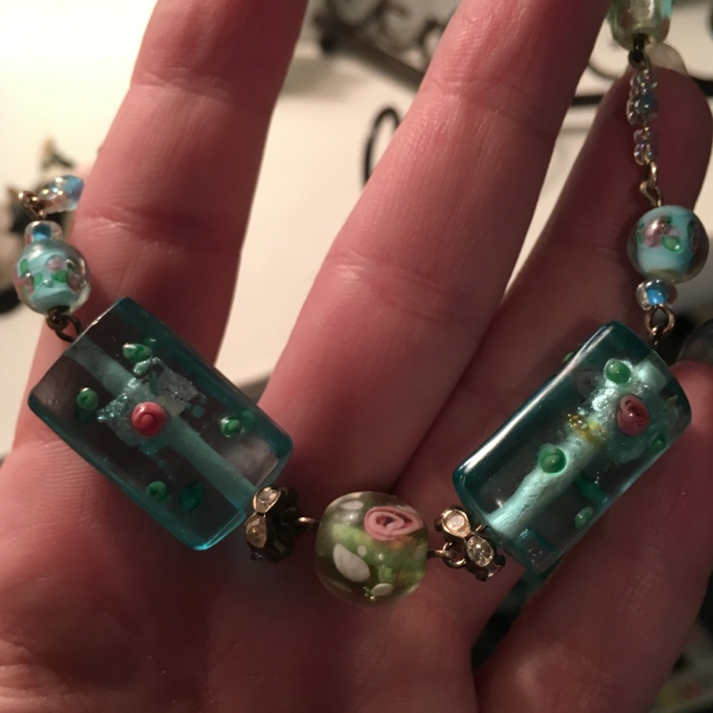 Handmade Glass Beaded Necklace
