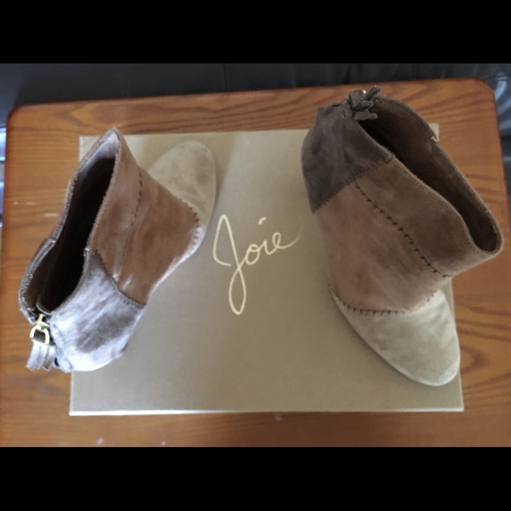 Joie Briona Suede Patchwork Bootie - image 1