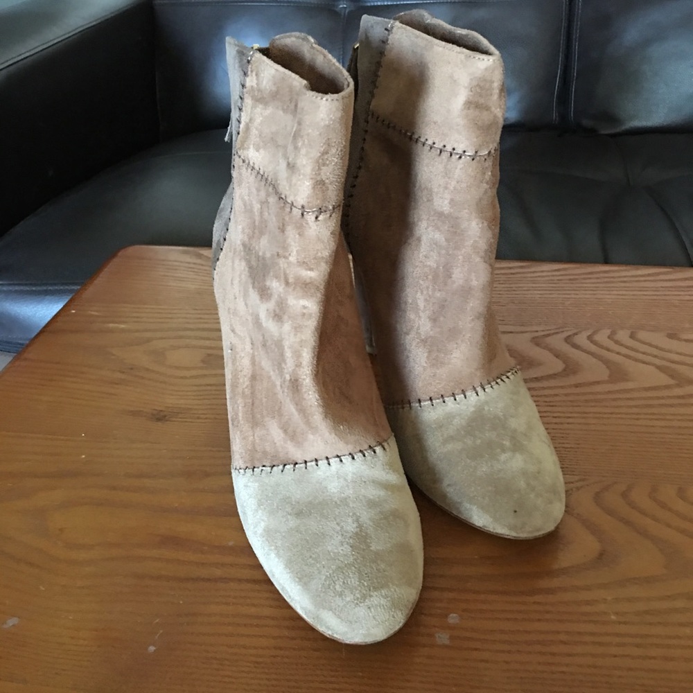 Joie Briona Suede Patchwork Bootie - image 5