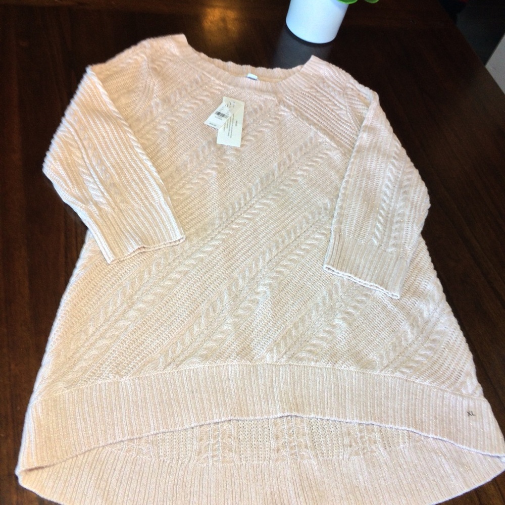 New York & Company soft pink sweater
