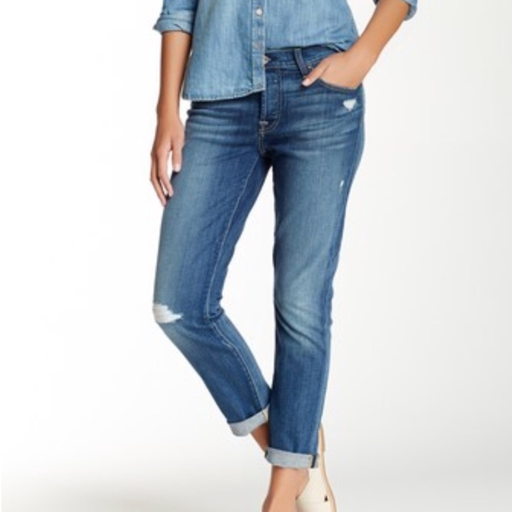 7 for All Mankind Josefina Skinny Boyfriend Jeans