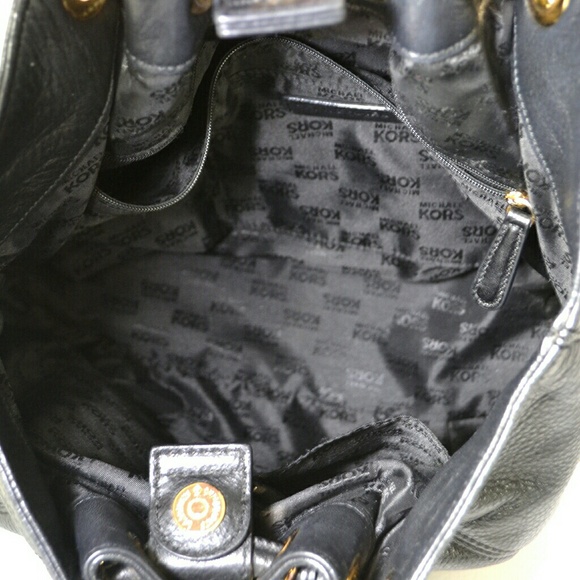 Michael Kors Black Leather Bucket Bag - Picture 6 of 6