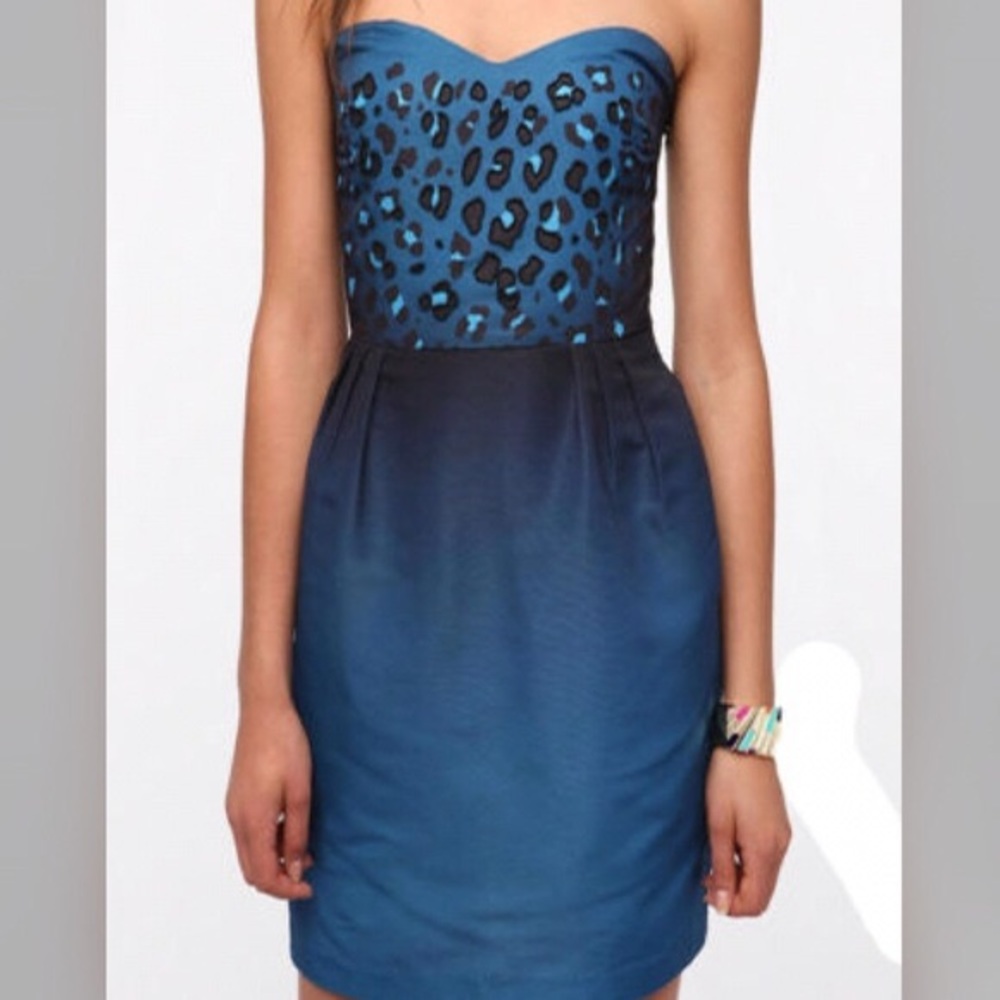Silence & Noise cheetah print party dress