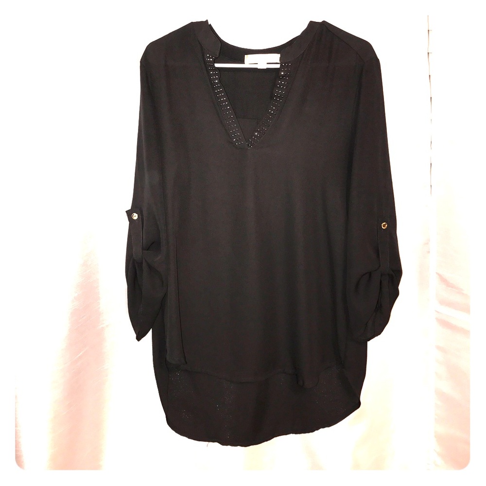 Dark gray blouse