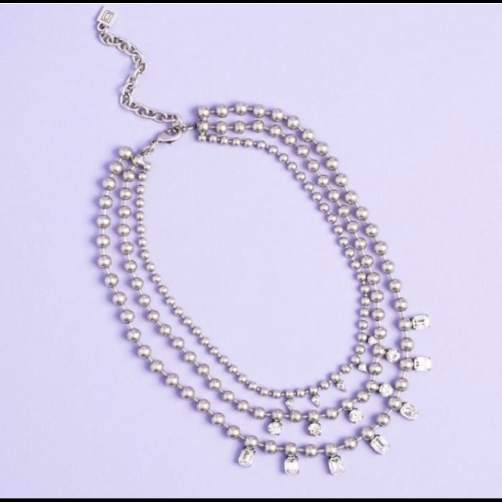 NWT DANNIJO Three-Strand Metal Necklace 💎