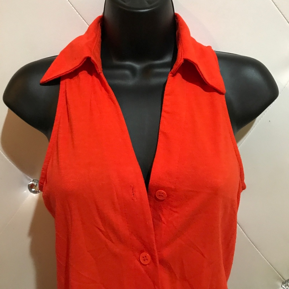 French connection orange red shirt - Picture 2 of 2