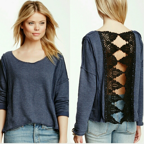 Free People Tops - Free People Victorian lace pullover