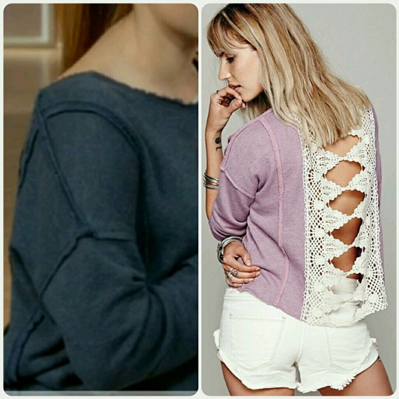 Free People Victorian lace pullover - Picture 2 of 8