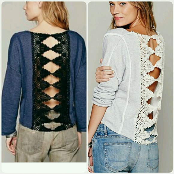 Free People Victorian lace pullover - Picture 5 of 8