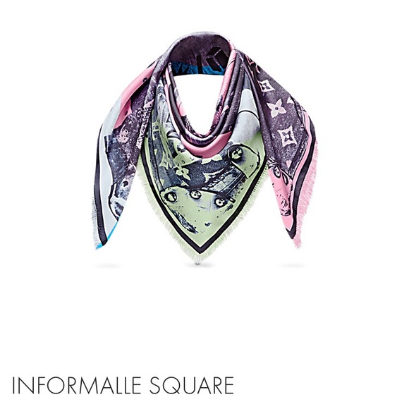 Louis Vuitton Accessories - Louie Vuitton informalle square silk scarf.