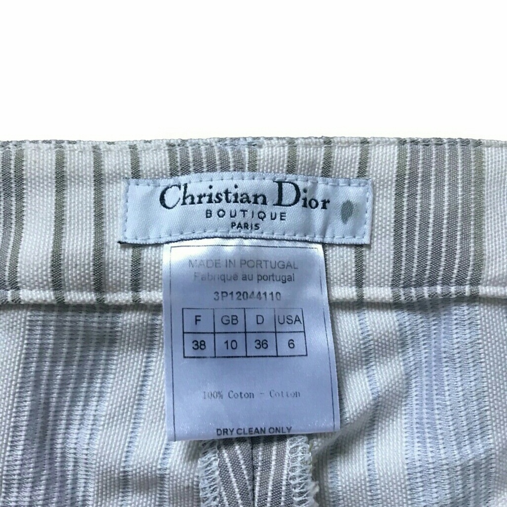 Christian Dior pinstripe trousers
