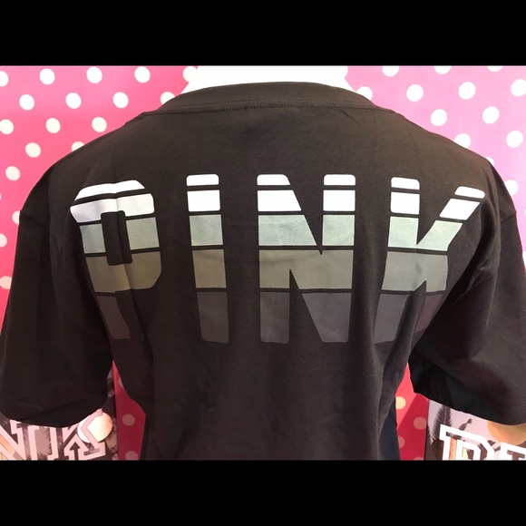 NWT VS PINK Cropped Campus Tee - Picture 2 of 4