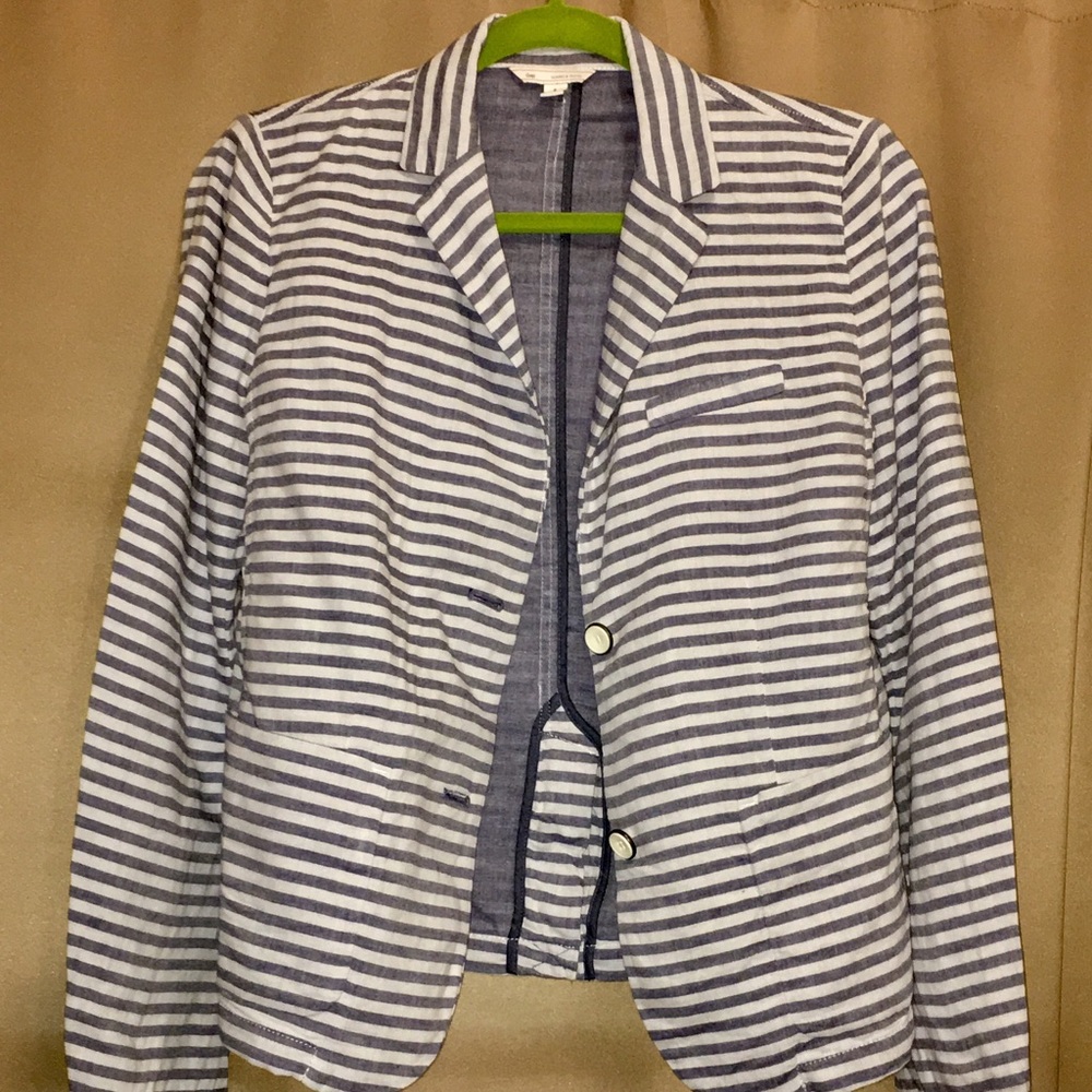 GAP Cotton Striped Blazer