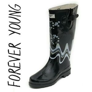 Women Tall Rainboots, #1507, Fireworks