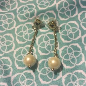 Juicy couture pearl dangle earrings