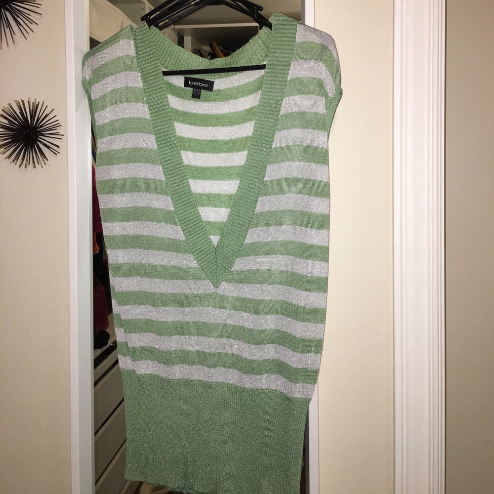 Metallic BEBE top!