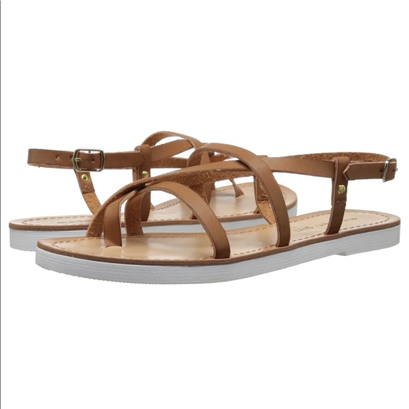 MADDEN GIRL LUDO COGNAC BROWN SANDALS - Picture 3 of 8