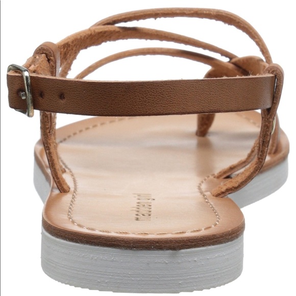 MADDEN GIRL LUDO COGNAC BROWN SANDALS - Picture 6 of 8