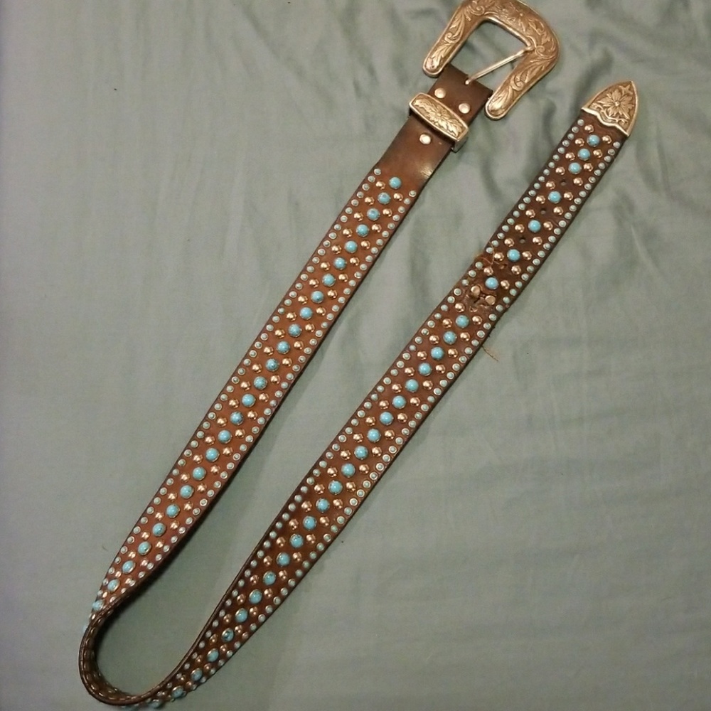 Leather belt
