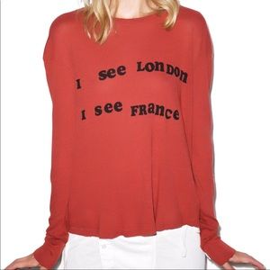 Wildfox I see London Long sleeve t-shirt