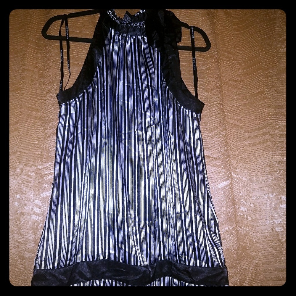 Halter style blouse with side tie