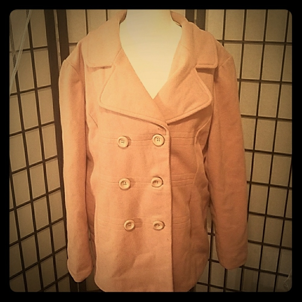 Soft Pink wool peacoat
